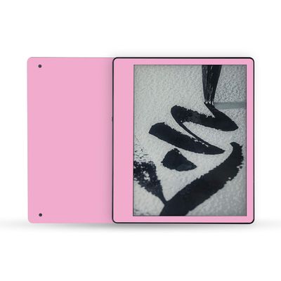 MightySkins Skin Compatible with Amazon Kindle Scribe (2022) Full Wrap - Solid Pink | Protective, Durable, and Unique Vinyl Decal wrap Cover | Easy to Apply | Made in The USA