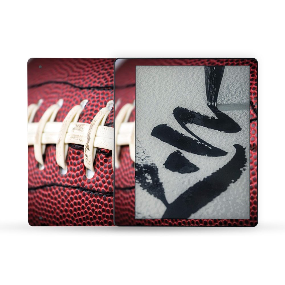 MightySkins Skin Compatible with Amazon Kindle Scribe (2022) Full Wrap - Football Laces | Protective, and Unique Vinyl Decal wrap Cover | Easy to Apply | Made in The USA