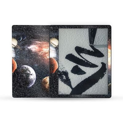 MightySkins Glossy Glitter Skin Compatible with Amazon Kindle Scribe (2022) Full Wrap - Solar Galaxy | Protective High-Gloss Glitter Finish | Easy to Apply | Made in The USA