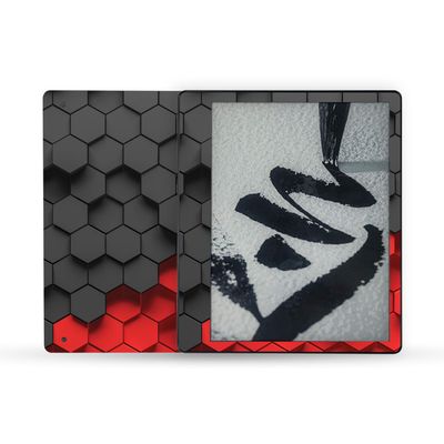MightySkins Skin Compatible with Amazon Kindle Scribe (2022) Full Wrap - Two-Tone Hex | Protective, Durable, and Unique Vinyl Decal wrap Cover | Easy to Apply | Made in The USA