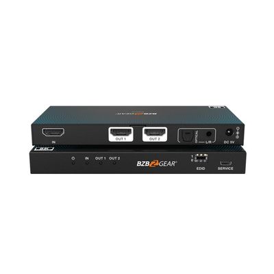 1x2 8K UHD HDMI 2.1 Splitter with Auto Downscaling/Audio De-Embedding (8K60/4K120 and VRR/FVA/ALLM Support)