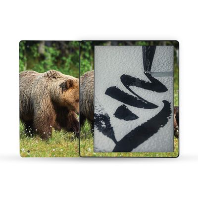 MightySkins Skin Compatible with Amazon Kindle Scribe (2022) Full Wrap - Grizzly | Protective, Durable, and Unique Vinyl Decal wrap Cover | Easy to Apply | Made in The USA