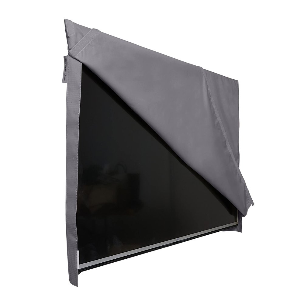 Covermates Outdoor Flip Top TV Cover - Various Sizes, Durable Polyester, Weatherproof, Dustproof, Flip Touch Fastener Closure, Outdoor TV Covers, 36-41 Inch Screen Size, Charcoal