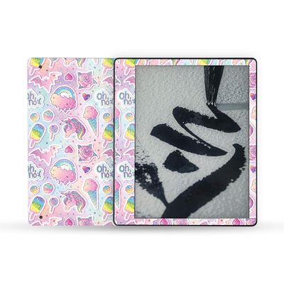 MightySkins Glossy Glitter Skin Compatible with Amazon Kindle Scribe (2022) Full Wrap - Unicorn Popsicle | High-Gloss Glitter Finish | Easy to Apply | Made in The USA