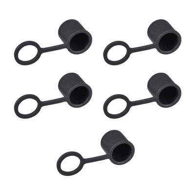 5pcs BNC Silicone Protectors Cap Port Cover Anti Dust Black