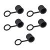 5pcs BNC Silicone Protectors Cap Port Cover Anti Dust Black view 1