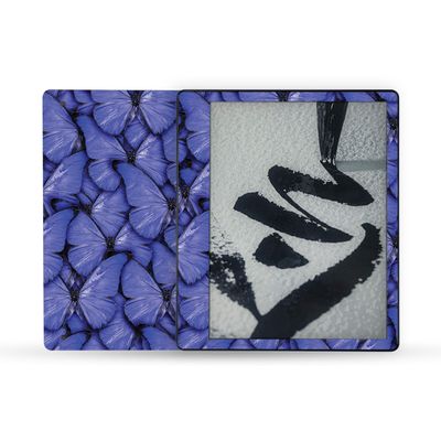 MightySkins Skin Compatible with Amazon Kindle Scribe (2022) Full Wrap - Blue Butterflies | Protective, and Unique Vinyl Decal wrap Cover | Easy to Apply | Made in The USA