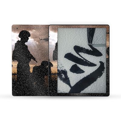 MightySkins Glossy Glitter Skin Compatible with Amazon Kindle Scribe (2022) Full Wrap - Mission Accomplished | High-Gloss Glitter Finish | Easy to Apply | Made in The USA