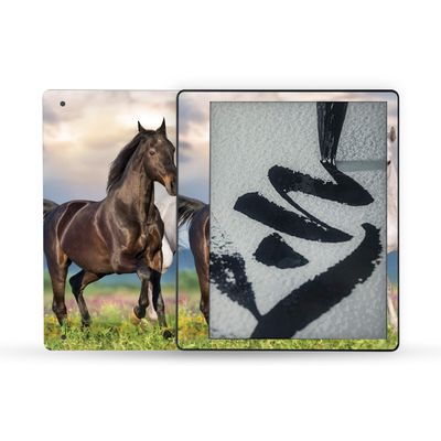 MightySkins Skin Compatible with Amazon Kindle Scribe (2022) Full Wrap - Horse Contrast | Protective, and Unique Vinyl Decal wrap Cover | Easy to Apply | Made in The USA