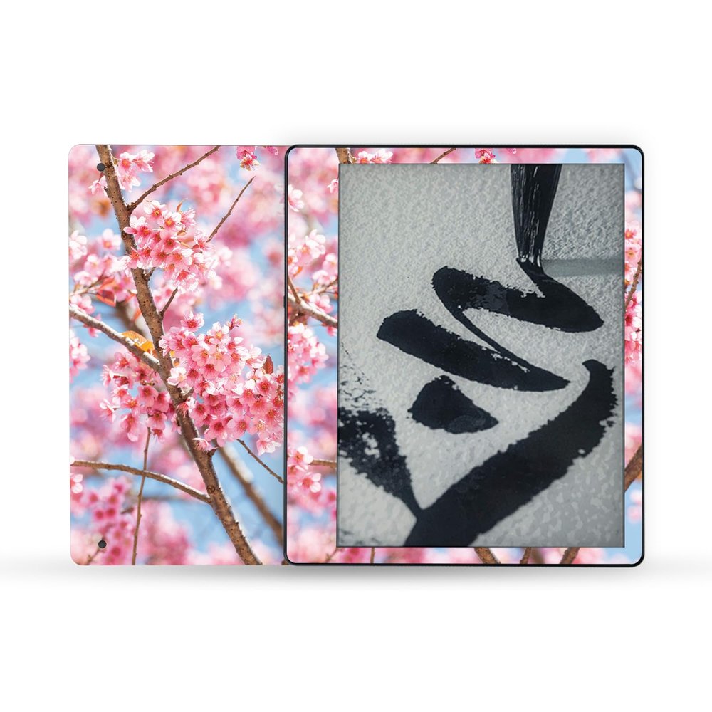MightySkins Skin Compatible with Amazon Kindle Scribe (2022) Full Wrap - Cherry On Sky | Protective, and Unique Vinyl Decal wrap Cover | Easy to Apply | Made in The USA