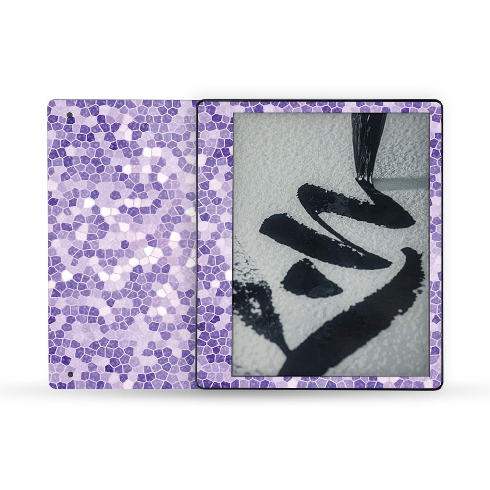 MightySkins Glossy Glitter Skin Compatible with Amazon Kindle Scribe (2022) Full Wrap - Stained Glass | Protective High-Gloss Glitter Finish | Easy to Apply | Made in The USA