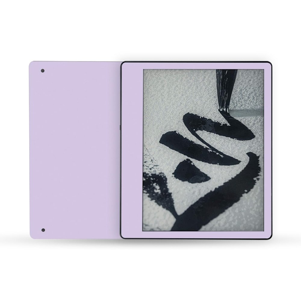 MightySkins Skin Compatible with Amazon Kindle Scribe (2022) Full Wrap - Solid Lilac | Protective, Durable, and Unique Vinyl Decal wrap Cover | Easy to Apply | Made in The USA