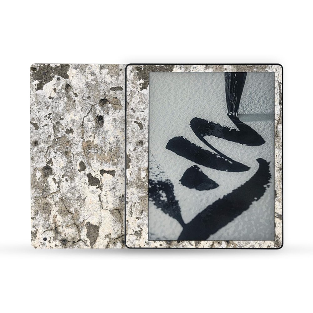 MightySkins Skin Compatible with Amazon Kindle Scribe (2022) Full Wrap - Blasted Concrete | Protective, and Unique Vinyl Decal wrap Cover | Easy to Apply | Made in The USA