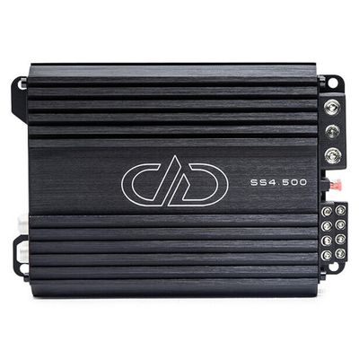 DD Audio SS4.500 Super Small 4-Channel 500 Watt RMS Amplifier for Car Audio and Motorcycle