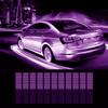 WONFAST Sound Music Beat Activated Sensor Car Sticker Equalizer Glow Rhythm LED Flash Light Audio Voice Rhythm Lamp,90X25cm (Pink Purple) view 2