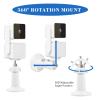 Voyaux Dual Pack Wall Mount for Wyze Cam Pan V3 - All-Angle Swivel & Tilt Adjustable Bracket for Indoor & Outdoor Use.Mount Compatible with SimpliSafe Outdoor Security Camera view 3