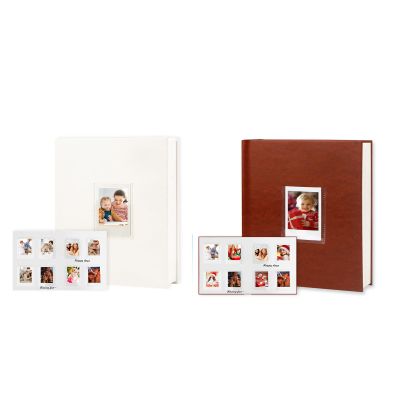 2Packs Photo Album for Fujifilm Instax Mini Camera, Polaroid Camera, Instax Photo Album with Memo Areas, 128 Pockets 2x3 Photo Album with Writing Space for Instax Mini 12 11 40 9 7+ Evo Liplay Camera