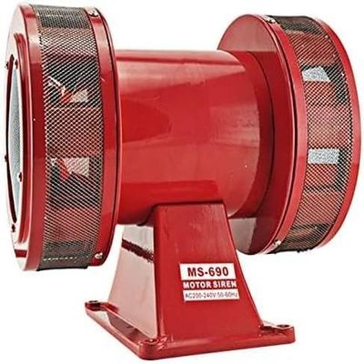 GBHJJ Motorized Siren, Loud Portable Air-Raid Held Siren, Operated Portable Metal Alarm/Siren Aluminium, Operated Siren Horn, Fire Alarm Tornado Air Raid Siren