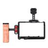 Andoer Andoer Camera Video Cage + Top Handle + Side Handle Kit Aluminum Alloy Camera Video Cage with Cold Shoe Mounts Numerous 1/4"" Threads Replacement for Sony A7C Camera, Black view 3