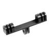 MOOKEENONE Dual-Mount Bracket Flash Bracket Extension Bar for Camera,LED Light,DSLR Camera,Tripod,Flash Light for GoPro view 1