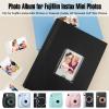 2Packs Photo Album for Fujifilm Instax Mini Camera, Polaroid Camera, Instax Photo Album with Memo Areas, 128 Pockets 2x3 Photo Album with Writing Space for Instax Mini 12 11 40 9 7+ Evo Liplay Camera view 2