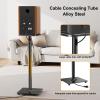 ELIVED Universal Speaker Stand Pair, 31 Inch Height Bookshelf Speaker Stands for Satellite Speaker Large Speaker Up to 22 lbs, Surround Sound Speaker Stand with Cable Management, Black, YD5022 view 4