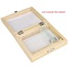 VAKUUM Lab Microscope Slides Wooden Microscope Slides Box, 25pcs Slides Storage Box Holder Case Microscope Parts view 2