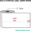 200 Pcs Cable Labels - Waterproof Wire Cord Label, Tear Resistant Wire Labels, Self Adhesive Cord Organizing Label, for Cable Management, Compatible with PUQU AQ20 Label Makers(White) 30 * 90mm view 2