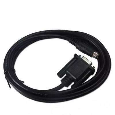 Suitable for OP-FC-CAB0 PLC Communication Cable Text Display OP320 OP320-A OP320-A-S Connection FC Series Black Length: 3 Meters