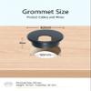 Bicafa 6 Pack Desk Grommet 2 Inch (50 mm) Bi-Metal Hole Saw Kit with Cord Wrap Coiled Tube Management,2 m Cable Sleeve Organizer with Table Hole Cover view 3