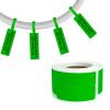 100 Pcs Cable Labels - Waterproof Wire Cord Label, Tear Resistant Wire Labels, Self Adhesive Cord Organizing Label, for Cable Management, Compatible with PUQU AQ20 Label Makers(Green) 25x78mm view 1
