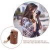 Hemobllo 35mm Film Case Keychain - Leather Film Case Small Camera Leather Holder Keychain Retro Storage for view 2