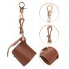 Hemobllo 35mm Film Case Keychain - Leather Film Case Small Camera Leather Holder Keychain Retro Storage for view 4