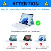 BPQOJB for Microsoft Surface Pro 8 Case with Adjustable Stand & Auto Wake/Sleep PU Leather Slim Smart Protect Cover Tablet Case for Microsoft Surface Pro 8 13 inch 2021 - Butterfly Flower view 2