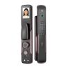 HAvern Fingerprint Lock Belt Monitoring, Visible Cat's Eye, Home Smart Lock, Anti-Theft Door, Electronic Lock, Remote Unlocking (Color : Only Red Lock) view 2