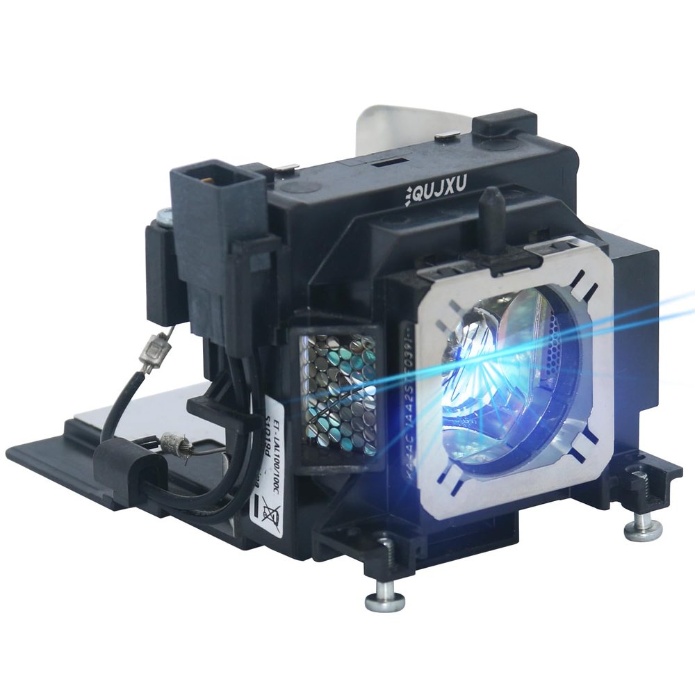 QUJXU ET-LAL100 Original Replacement Projector Lamp with Housing for Panasonic PT-LW25H PT-LX30H PT-LX26H PT-LX26 PT-LX22 PT-LW25HU PT-LX26HU PT-LX30HU Projectors