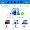 BPQOJB for Microsoft Surface GO 3/GO 2 Case with Adjustable Stand & Auto Wake/Sleep PU Leather Slim Smart Protect Cover - Art Flowers view 2