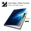 BPQOJB for Microsoft Surface GO 3/GO 2 Case with Adjustable Stand & Auto Wake/Sleep PU Leather Slim Smart Protect Cover - Blue Galaxy view 3