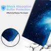 BPQOJB for Microsoft Surface GO 3/GO 2 Case with Adjustable Stand & Auto Wake/Sleep PU Leather Slim Smart Protect Cover - Blue Galaxy view 4