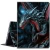 BPQOJB for Microsoft Surface Pro 8 Case with Adjustable Stand & Auto Wake/Sleep PU Leather Slim Smart Protect Cover Tablet Case for Microsoft Surface Pro 8 13 inch 2021 - Red Eyes Dragon view 1