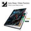 BPQOJB for Microsoft Surface Pro 8 Case with Adjustable Stand & Auto Wake/Sleep PU Leather Slim Smart Protect Cover Tablet Case for Microsoft Surface Pro 8 13 inch 2021 - Red Eyes Dragon view 3
