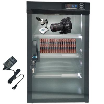 HQHAOTWU Automatic Digital Camera Dehumidify Storage 50L Dry Cabinet Box 4 Layers Dry Cabinet with Tempered Glass for Camera & Lens Equipment Noiseless & Energy Saving
