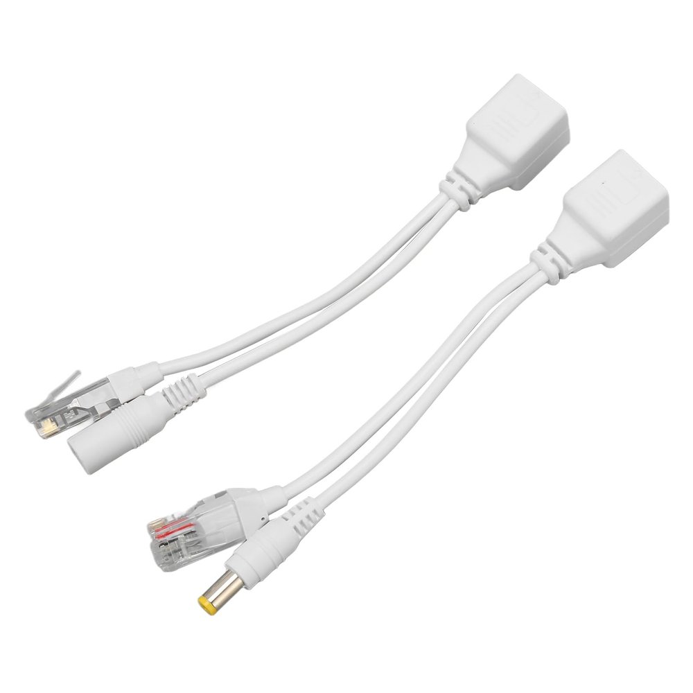 12V POE Splitter Adapter with Strong Compatibility, Plug and Play, Anti Electromagnetic Interference Active Power Over Ether, and Simple Installation for Security