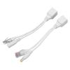 12V POE Splitter Adapter with Strong Compatibility, Plug and Play, Anti Electromagnetic Interference Active Power Over Ether, and Simple Installation for Security view 1