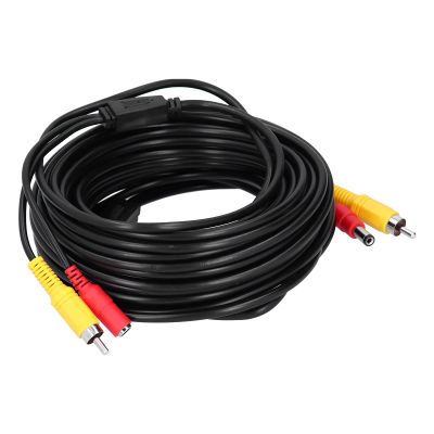 2-in-1 Video Power Cord CCTV Cable Security Camera Portable CCTV Cable for Surveillance Camera DVD Playe Video Surveillance Camera DVD Player (30m / 98.4ft)