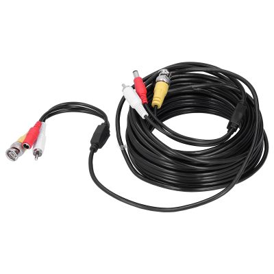 Sonew 3-in-1 CCTV Cable CCTV Cable Security Camera for CCTV Security Dvr System Installatio Audio Video Accessories Dvr System Installation (20m / 65.6ft)