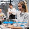 LEVN Bluetooth Headset with Microphone, Wireless Headset with Mic & Mute Button, 60 Hrs Working Time, Noise Cancelling Bluetooth Headphomes 5.3 Multipoint Connect to Cell Phone/Mobile/Laptop/Tablet/PC view 2