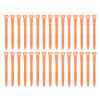 uxcell 30Pcs Silicone Cable Ties 4.5 Inch Reusable Wire Ties Elastic Cable Cord Organizer Straps for Cords Wire USB Charge Management Food Storage, Orange view 1