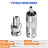 DKARDU BNC to RCA Adapter, RCA Male Plug to BNC Female Plug Connector with RCA Female Plug to BNC Male Plug Connector, Coaxial Coax RG6 Adapter Kit for CCTV (20 Pack) view 2