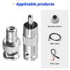 DKARDU BNC to RCA Adapter, RCA Male Plug to BNC Female Plug Connector with RCA Female Plug to BNC Male Plug Connector, Coaxial Coax RG6 Adapter Kit for CCTV (20 Pack) view 4